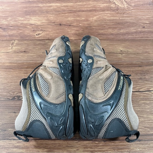 Merrell Chameleon 8 Brown Leather Slip-On Hiking Shoes Men’s Size 11.5 - Picture 2 of 11